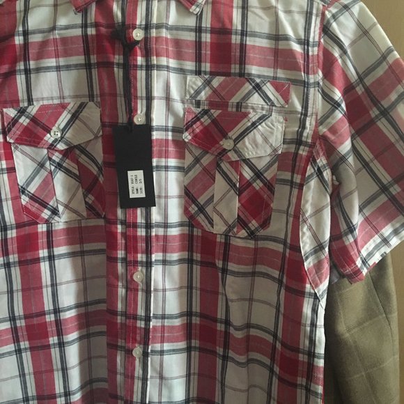 NWT Haight & Ashbury Mens Short Sleeve Button Shirt Size Small - Picture 4 of 4